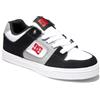 DC Shoes Scarpe da Ginnastica per Bambini in Pelle Pura, Bianco/Nero/Rosso, 27.5 EU