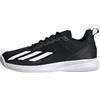 Adidas Uomo Courtflash Speed Tennis Shoes, Core Black/Cloud White/Matte Silver, 40 2/3 EU