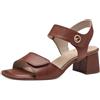 Tamaris Comfort Sandali da Donna in Pelle con Tacco e Chiusura a Strappo