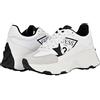 Guess Calebb, Scarpe da Ginnastica Donna, Bianco Nero 144, 40 EU