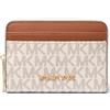 Michael Kors 32T4GJ6Z5B-149 SM ZA Coin Card Case Donna Vanilla/ACRN Taglia TU