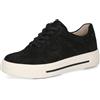 CAPRICE Sneaker da Donna Bassi in Pelle con Strass, Nero (Black Suede), 40,5 EU
