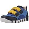 Geox Scarpe da Ginnastica B IUPIDOO Boy C per Bambini, Azure/Navy, 18 EU