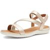 Geox D Vega A, Sandalo Sportivo Donna, Lt Gold, 36 EU