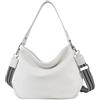 Montana West Hobo Bags - Borsa a tracolla da donna, Z Bianco.