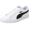 PUMA Smash V2 L, Sneakers Unisex - Adulto, Bianco Puma White Puma Black, 42 EU