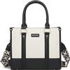 Miss Lulu Borsa Tote Donna Grande, Borse Media Firmate PU Pelle Tracolla a Forma di V, Ampia e Pratica per Viaggio, Università e Lavoro Nero