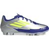 Adidas Unisex - Adulto F50 Club Football Boots FG/MG, Silver Met./Solar Yellow/Lucid Blue, 42 EU