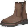 CAPRICE Stivaletti da donna in pelle con cerniera, Beige (Taupe Nubuc), 38 EU