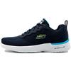 Skechers SKECH-AIR DYNAMIGHT TUNED UP, Scarpe da Ginnastica Uomo, Navy Engineered Mesh Pu Lime Trim, 40 EU