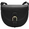 Fossil Everleigh Borsa in pelle o cotone per donna, Nero opaco, 20.32Lcmx7.62Wcm x17.78H cm