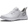 FootJoy Carburante, Scarpa da Golf Donna, Bianco Bianco Rosa, 4 UK Wide