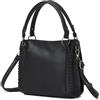 Miss Lulu Borsa Donna Media in Morbida Pelle PU con Tracolla | 3 Tasche, Finitura Idrorepellente e Design Capiente, Portabile a Mano o a Spalla per Lavoro, Scuola, Università e Viaggio