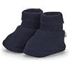Sterntaler GOTS, Scarpa Lavorata a Maglia Unisex-Bimbi , Blu Marino, 17-18 EU (6-12 Months)