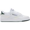 Reebok Club C Revenge, Scarpe da Ginnastica Bambini e Ragazzi, White/Darkgreen/VINTAGECHALK, 19.5 EU