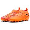Puma Scarpe da Calcio Unisex per Bambini, Future 8 Match MG JrSoccer, Heat Fire Puma Black Ravish, 4 UK