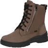 CAPRICE Stivaletti invernali da donna stringati in pelle idrorepellenti, Marrone (Taupe Comb), 36 EU