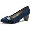 Jana décolleté da Donna con Dettagli Glitter Vegan, Blu (Navy/Navy Pat), 38 EU