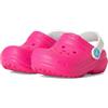 Crocs Classic Lined Clog T Unisex - Bambini e ragazzi, Pink Crush/Multi, 22/23 EU