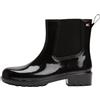 Tommy Hilfiger Donna Stivali in Gomma Hardware Rainboot Lucidi, Nero (Black), 40