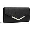 Miss Lulu Pochette Donna Elegante, Borsetta Donna, Pochette e Clutch Pelle, Borsa Donna,Pochette Eleganti da Cerimonia