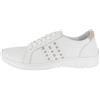 Andrea Conti Damen Low Top Sneaker, Scarpe da Ginnastica Donna, Bianco Grigio Argento, 40 EU