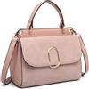 Miss Lulu Borsa Tracolla Donna Medie, Borsa a Mano con Manico Superiore in Similpelle e Camoscio Vintage, Elegante E Squisita