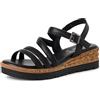 s.Oliver Damen 5-28702-44, Sandali con Zeppa Donna, Nero, 38 EU