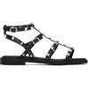 XTI 145149 Sandalo Donna, Nero, 36 EU