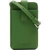 LIEBESKIND BERLIN Pelle borsa per cellulare borsa a tracolla Harris Mobile Pouch Algae verde