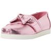 TOMS Alpargata Mocassini Piatti, Rosa Metallizzato Twill/Fiocco, 44, Fiocco Rosa Metallizzato in Twill, 33 EU