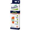 Podovis, Solette Easy Work - Solette da Lavoro , Ultra Traspiranti, con Cuscinetto Tallone , Azione Assorbi Sudore, con Carbone Attivo, Ritagliabili e Lavabili, Taglia Large 41-45