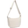 Miss Lulu Borsa Tracolla Donna Nero Nylon Impermeabile, Borse Mezzaluna Marsupio Spalla Con con Tracolla Regolabile, Messenger Crossbody Bag per Shopping Viaggio