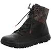 Think! Comoda Leggermente Imbottita Sostenibile, Stivaletto Donna, 000 Nero Combinato, 38.5 EU