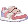 Geox B ALBEN Girl A - Scarpe da Ginnastica Baby - Madchen, Lt Rose/White,