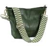 Huwzder Hobo Bags - Borsa a tracolla in pelle vegana, con tracolla, per chitarra, con cerniera, da donna