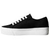 Calvin Klein Donna Sneakers Vulcanizzate Logo Tag con Plateau