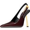 YIYA Scarpe con Tacco da Donna, con Cinturino con Fibbia, Senza Lacci, Punta Chiusa, Tacco a Spillo, Tacco Alto, per Matrimoni, Feste, Casual, Sandali Senza Schiena