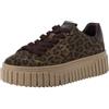 Tamaris Sneaker da Donna Low Flat, Verde (Olive Leopard), 42