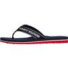 Tommy Hilfiger Donna Infradito Sporty Mid Wedge Summer Sandal con Logo, Blu (Space Blue), 36