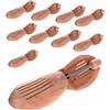 HIMRY® 10 Paia | Tendiscarpe in Legno Naturale Unisex, Alberi di Scarpe con Molla a Spirale, Forma per Calzature, Allarga Scarpe di Vero Legno, Taglia 39 - Taglia 40, KXB6001-10x-39