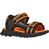 Geox J AIRADYUM BO Sandal, nero/arancione, 24 EU