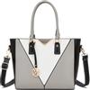 Miss Lulu Borsa Tote Donna Grande, Borse Media Firmate PU Pelle Tracolla a Forma di V, Ampia e Pratica per Viaggio, Università e Lavoro Nero