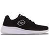 Lotto Unisex Connect Sneaker, Black/White, 39 EU, Nero Bianco, 39 EU
