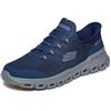 Skechers 233010 Glide Step Noxus White Scarpe da ginnasticaUomo | Slip-ins mani libere, Glide-Step, memory foam raffreddato ad aria, lavabile in lavatrice, vegano, intersuola geometrica