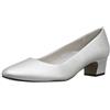 Easy Street Donna Prim Dress Pump, Argento Satinato, 37.5 EU
