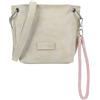 Fritzi aus Preussen Fritzi03N Vintage Crossbody Borsa a Tracolla Donna Ecopelle Vegan con Ciondolo Rimovibile per Festival e Città 22,5 x 20,5 x 8,5 cm - Nero - Rosa - Marrone - Verde - Grigio - Pink - Blu