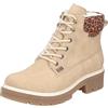 Rieker Y8118-22 - Stivali stringati da donna, in similpelle, colore: Marrone, Beige 60, 43 EU