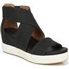 Dr.Scholl's SHOES Sandali da donna Sheena con zeppa e plateau, Nero liscio, 39 EU