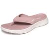 Skechers Sandali da Donna Go Walk Flex Holly Flat, Rosa Cipria, Taglia 40
